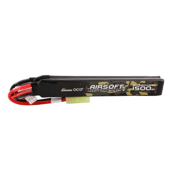 Bateria Li-Po 7.4V 1500mAh 25/80C Tamiya 2x [Gens Ace]