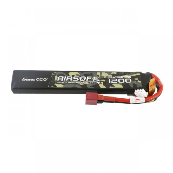 Battery Li-Po 7.4V 1200mAh 25C Dean [Gens Ace]