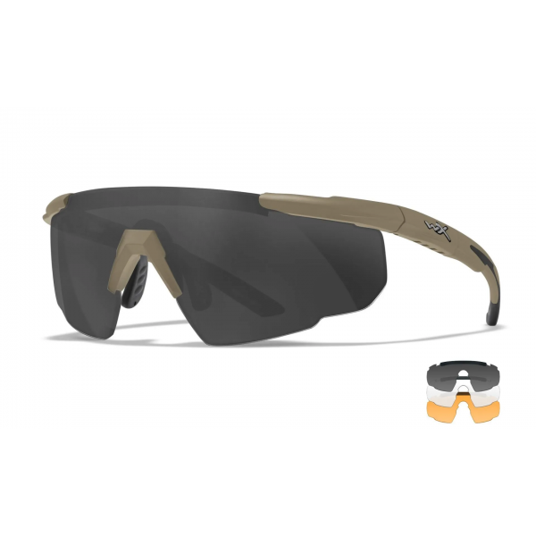 Googles Saber Advanced Tan/3 Lens [Wiley X]