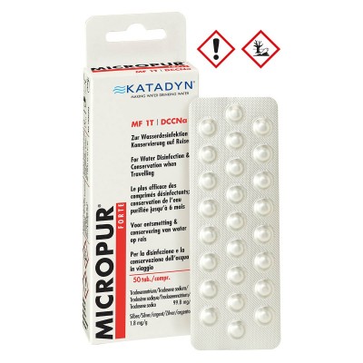 Pastilhas de Purificação MICROPUR FORTE MF 1T 50un [Katadyn]