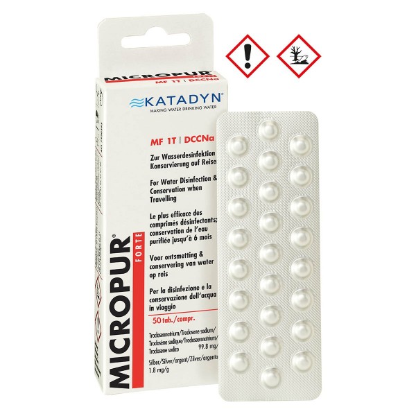 Pastilhas de Purificação MICROPUR FORTE MF 1T 50un [Katadyn]