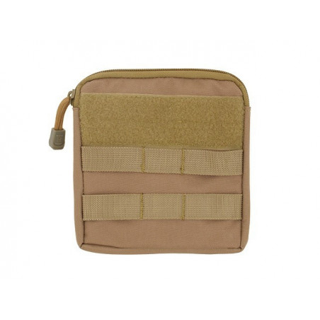 Zippered Pouch MOLLE Coyote [8Fields]