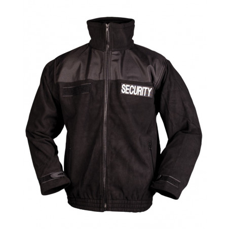 Black Security Fleece Jacket [Miltec]