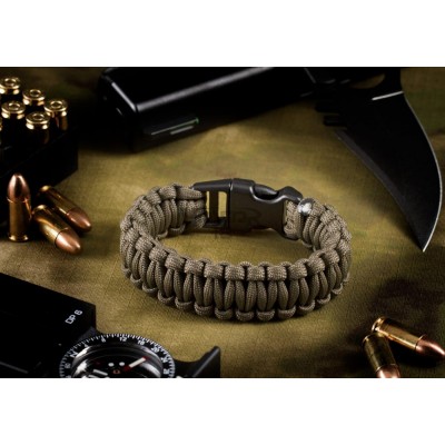 Paracord Bracelet Army Green