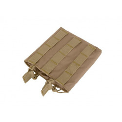 Kit 2 Double Horizontal M4 Mag Pouch Coyote