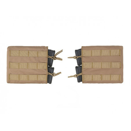 Kit 2 Bolsas Duplas Horizontais Mag M4 Coyote