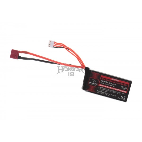 Lipo 11.1V 1000mAh 65C Grafeno PEQ Dean [Nimrod]