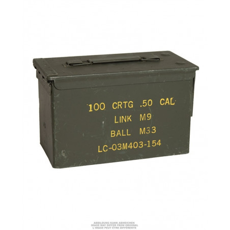 US Medium Metal Cal.50 Ammo Box Used