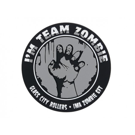 Patch PVC Team Zombie Cinza