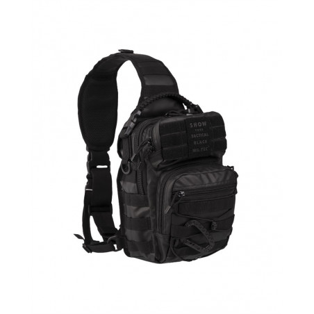 Tactical Black One Strap Assault Pack Small [Miltec]