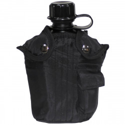 US 1L Plastic Bottle w/ Black Cover