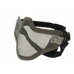Grey Steel Half Face Mask