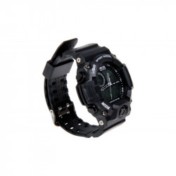 Relógio Táctico Analógico/Digital Preto