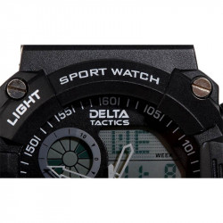 Relógio Táctico Analógico/Digital Preto
