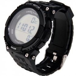 Tactical Watch w/ Pedometer Black