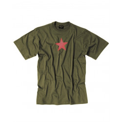 T-Shirt  "Red Star" OD