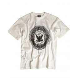 T-Shirt US "NAVY" Branca