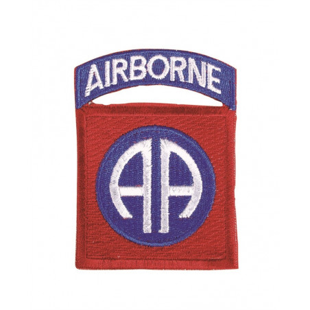 US "82ND.AB" Textile Badge