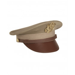 US Khaki Officer Hat with Insignias