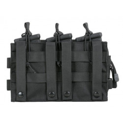 MOLLE Triple Rifle Mag/GP Pouch Black