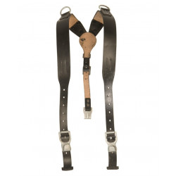 German WWII Leather Field Suspenders