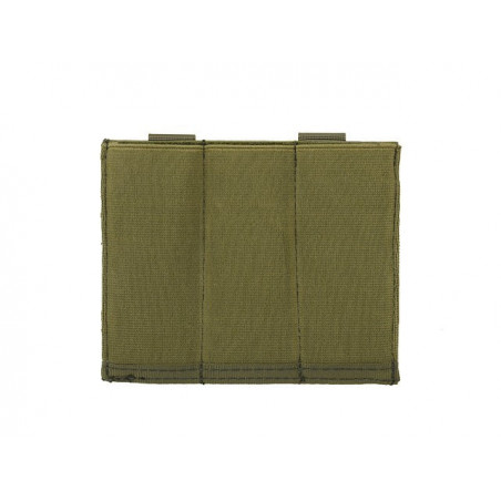 Elastic Triple Pistol Magazine Pouch - Olive