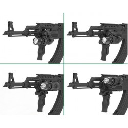 5 Positions 1" Flashlight Mount Black [Element]