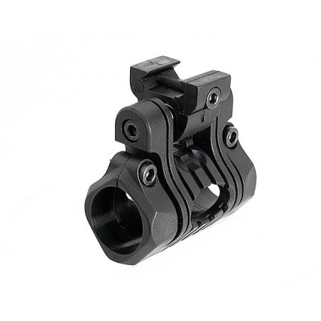 5 Positions 1" Flashlight Mount Black [Element]