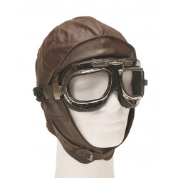 Brown Aviation Helmet