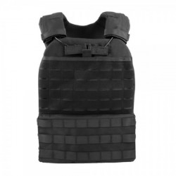 Black Tactical Plate Carrier Vest [WST]