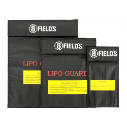 Black Safety Bag for LiPo 20x10cm [8Fields]