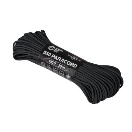 Paracord 550 LBS. (250Kg) Black [Atwood Rope]