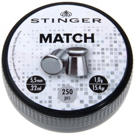 Lead Match 5,5mm/1,0g 250Rnd [Stinger]
