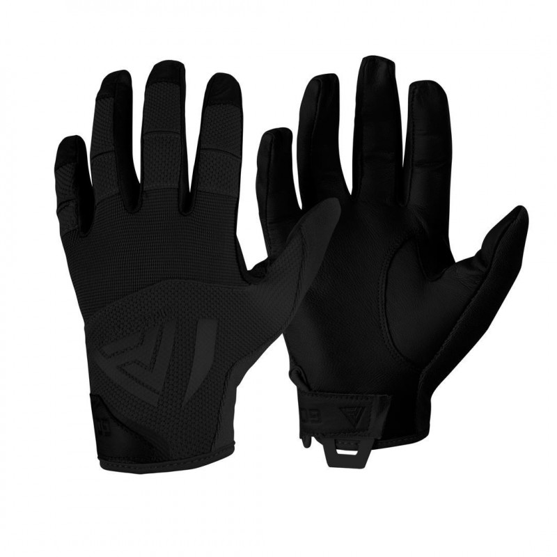 Black Leather Hard Gloves [Direct Action]