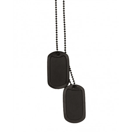 US Black Dog Tag with Silencer [Miltec]