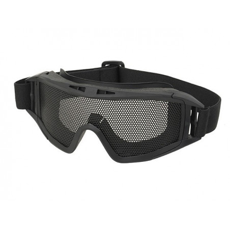 Black Tactical Googles with Steel Net