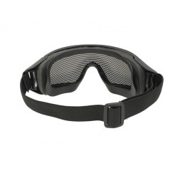 Black Tactical Googles with Steel Net