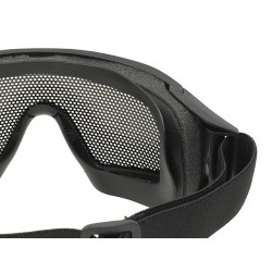 Black Tactical Googles with Steel Net