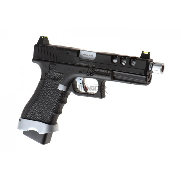GBB Airsoft Pistol EU7 Vented Black/Tan [Vorsk]
