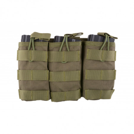 Triple Open I Pouch for AK/M4/G36 Olive [Primal]