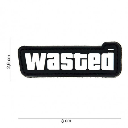 Patch PVC Wasted Black/White