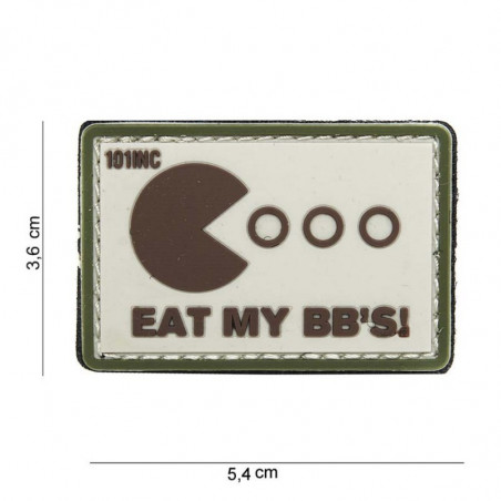 Patch PVC Eat my BB's Coyote/Olive