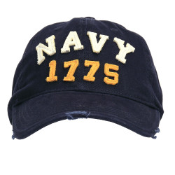 Cap"Navy 1775" Stone Washed Blue [Fostex]