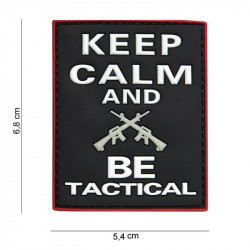 Patch PVC Keep Calm And Be Tactical Black