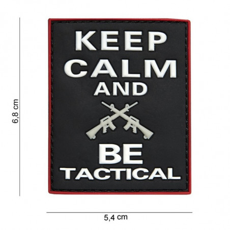 Patch PVC Keep Calm And Be Tactical Preto