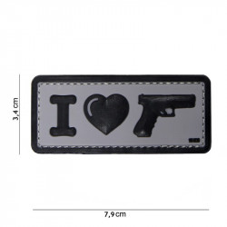 Patch PVC I Love My Sidearm Black