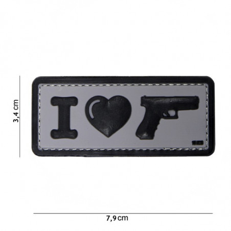 Patch PVC I Love My Sidearm Black