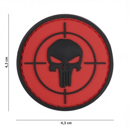 Patch PVC Punisher Sight Red