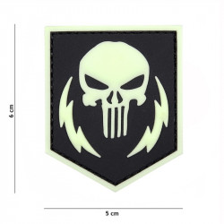 Patch PVC Punisher Thunder Strokes Glow In The Dark