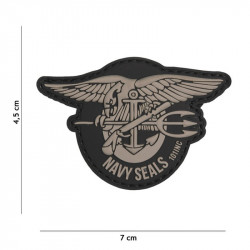 Patch PVC Navy Seals Cinza